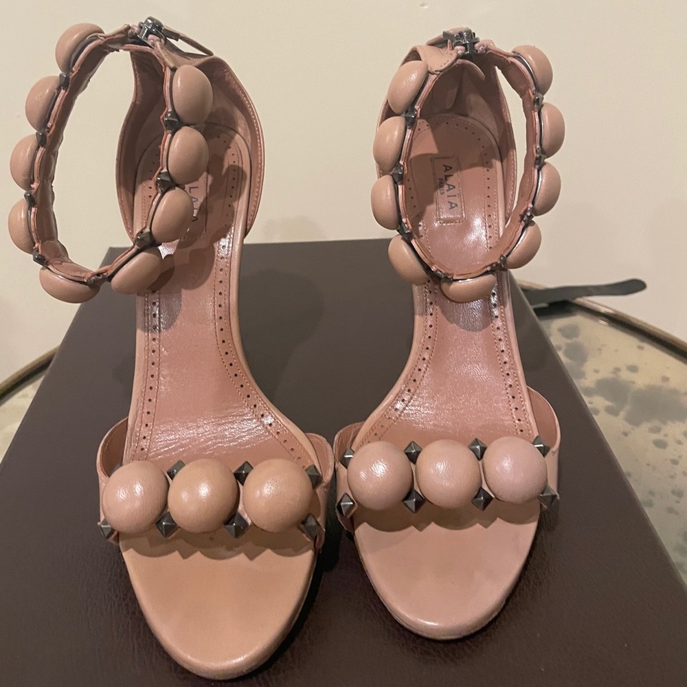 PERFECT Alaia Bombe 110 Sandals Size 37